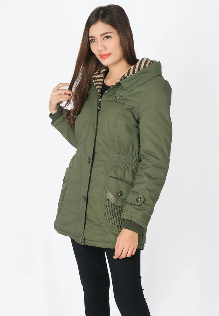 เสื้อแจ็คเก็ตปาร์เกอะบุขนหนาพิเศษ - Hooded WindParka Jacket