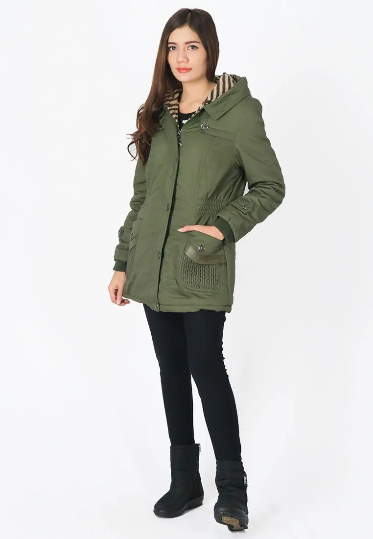 เสื้อแจ็คเก็ตปาร์เกอะบุขนหนาพิเศษ - Hooded WindParka Jacket