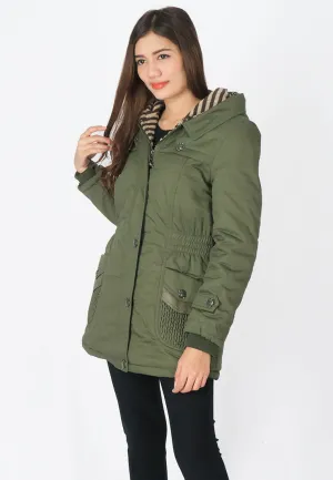 เสื้อแจ็คเก็ตปาร์เกอะบุขนหนาพิเศษ - Hooded WindParka Jacket