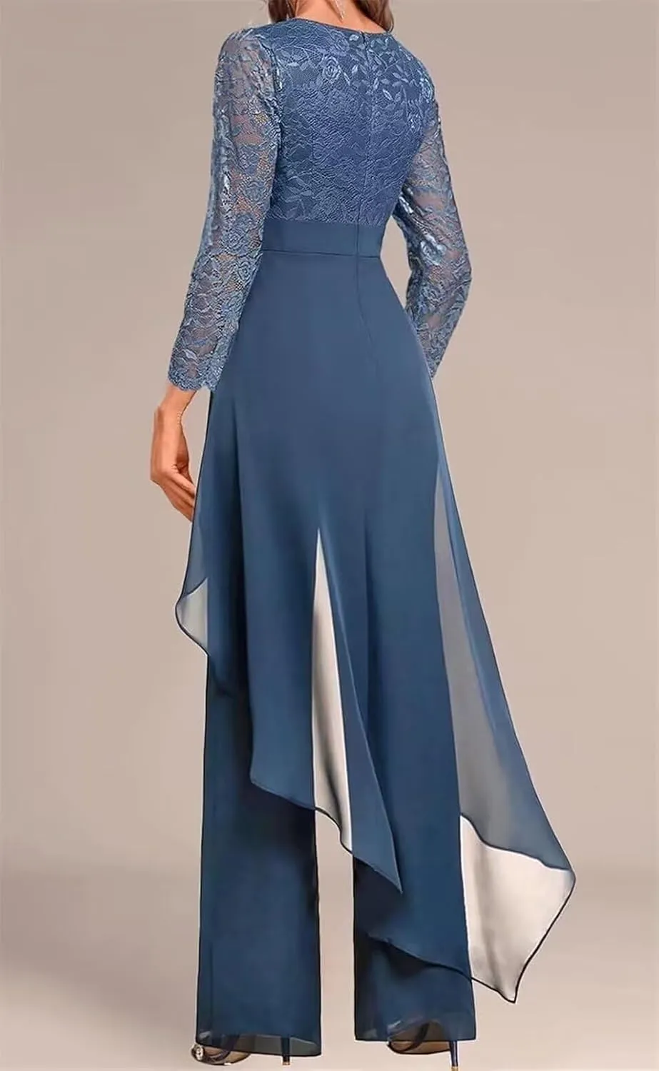 2 Pieces Lace Pant Suits for Women Dressy Summer Lace Mother of The Bride Pantsuits for Wedding Guest 2025