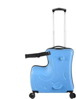 22 Inch Ride on Suitcase for Kids,Holds 110 Lbs,Travel Luggage with Spinner Wheels for Child Travelling Stroller with Combination Lock/Safety Belt/Telescoping Handle,Ride On Suitcase for Kids Ages 1-6