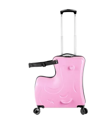 24" Ride on Suitcase for Kids,Can Hold 110 Lbs,Travel Luggage with Spinner Wheels for Child Travelling Stroller with Combination Lock/Safety Belt/Telescoping Handle,Ride On Luggage for Kids Ages 6-12