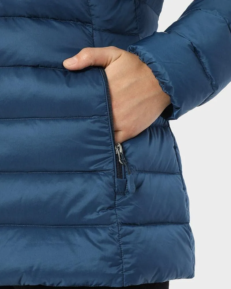 32 Degrees Womens Water-Repellent Packable Down Jacket, Ultra-Light with Detachable Hood