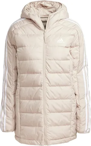 adidas Essentials 3-Stripes Light Down Hooded Parka Women's Down Jacket (Pack of 1)
