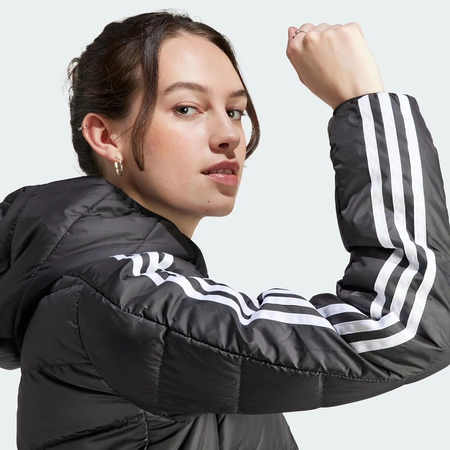 adidas Essentials 3-Stripes Light Down Hooded Parka Women's Down Jacket