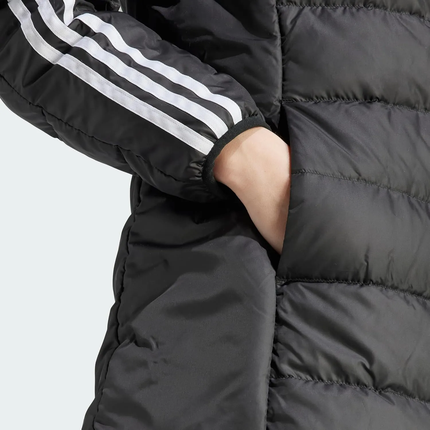 adidas Essentials 3-Stripes Light Down Hooded Parka Women's Down Jacket
