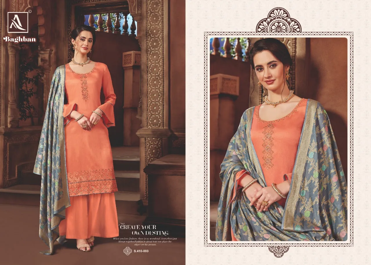 Alok Suit Baghban Attractive Trendy Salwar Suits Collection