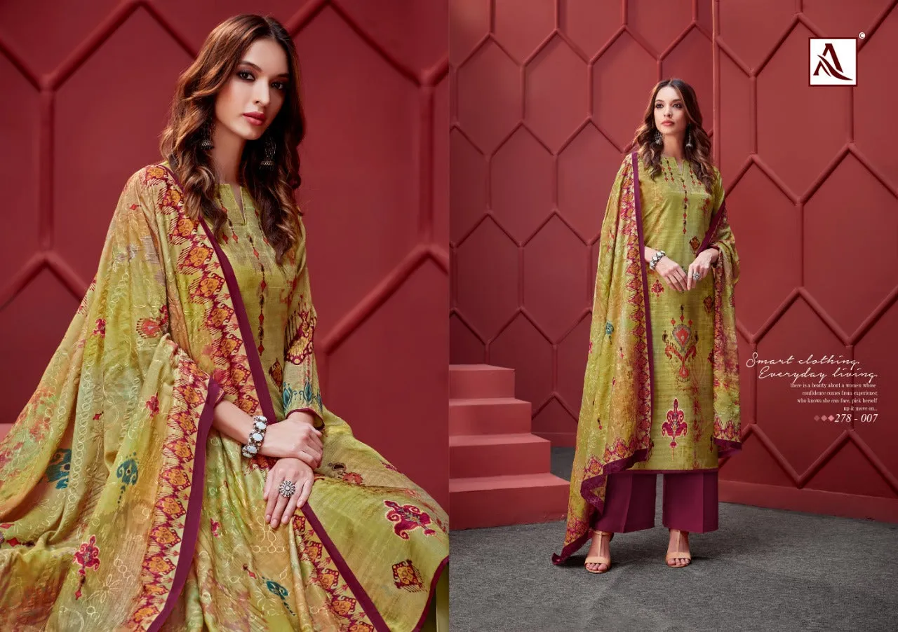 Alok Suit Ikat Stylish Look Attractive And Modern Style Salwar Suits Collection
