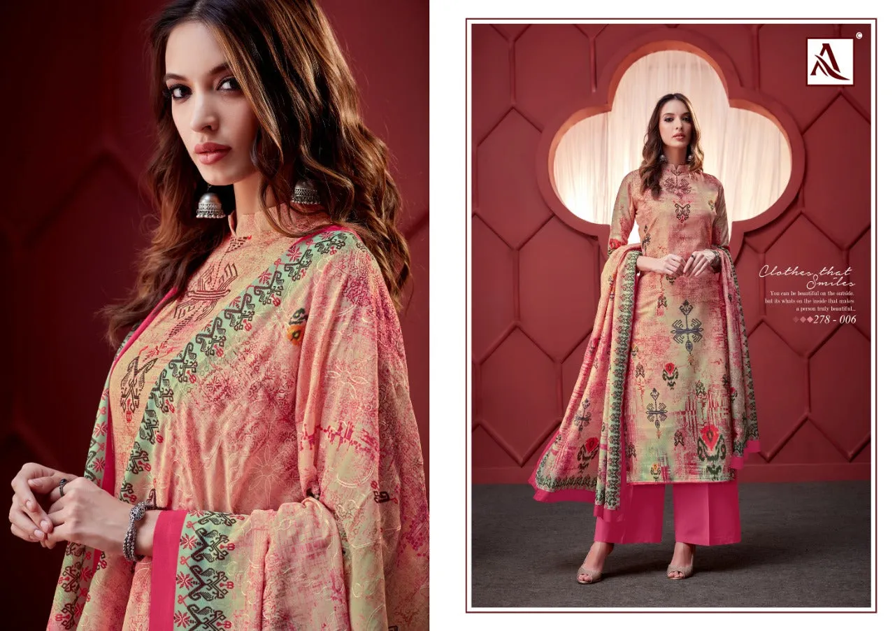 Alok Suit Ikat Stylish Look Attractive And Modern Style Salwar Suits Collection