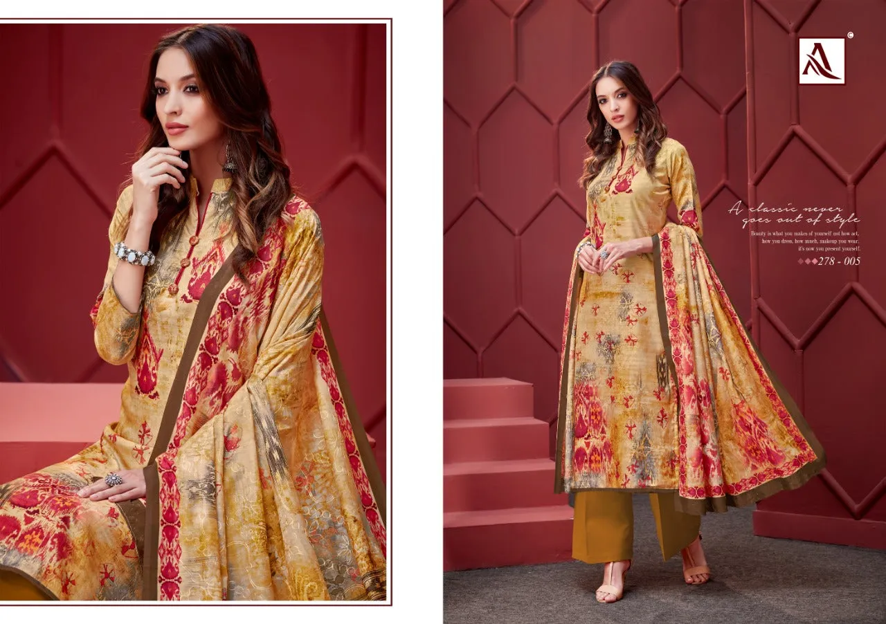 Alok Suit Ikat Stylish Look Attractive And Modern Style Salwar Suits Collection