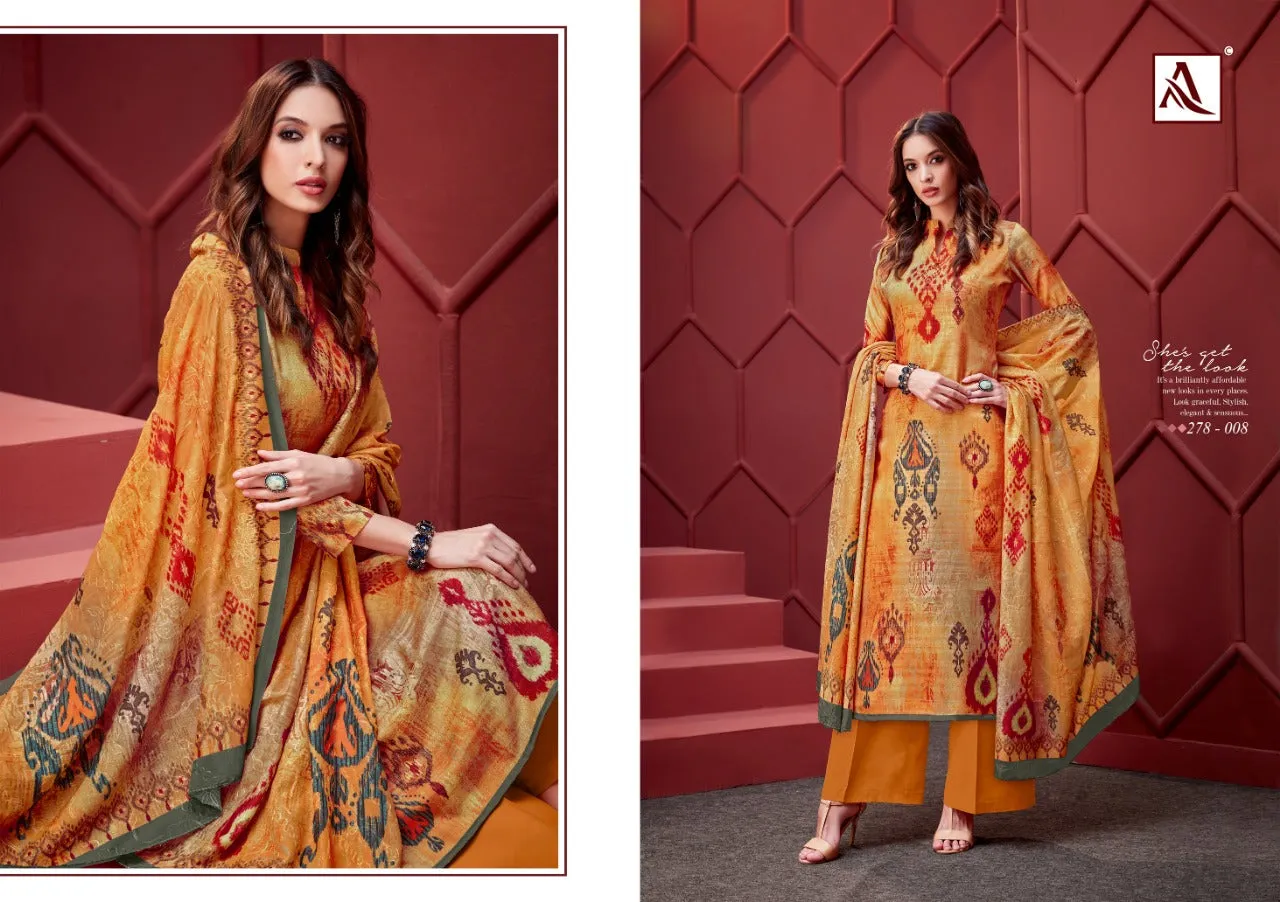 Alok Suit Ikat Stylish Look Attractive And Modern Style Salwar Suits Collection
