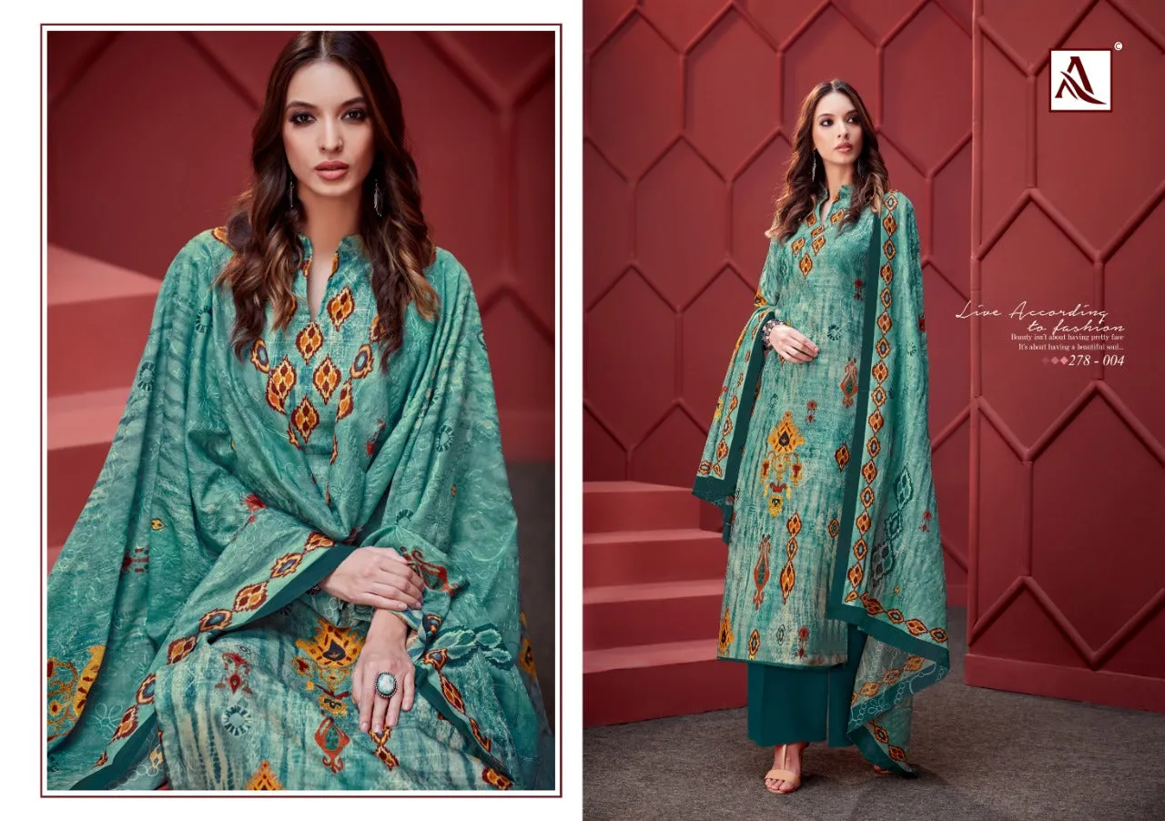 Alok Suit Ikat Stylish Look Attractive And Modern Style Salwar Suits Collection