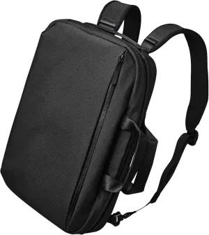 ALPAKA Elements Tech Brief Pro: Fleece Lined 16" Laptop Sleeve and Tablet Sleeve - External Zip Pocket - Accordion Style Compartments - Luggage Pass-Through - Black Axoflux 600D Weatherproof