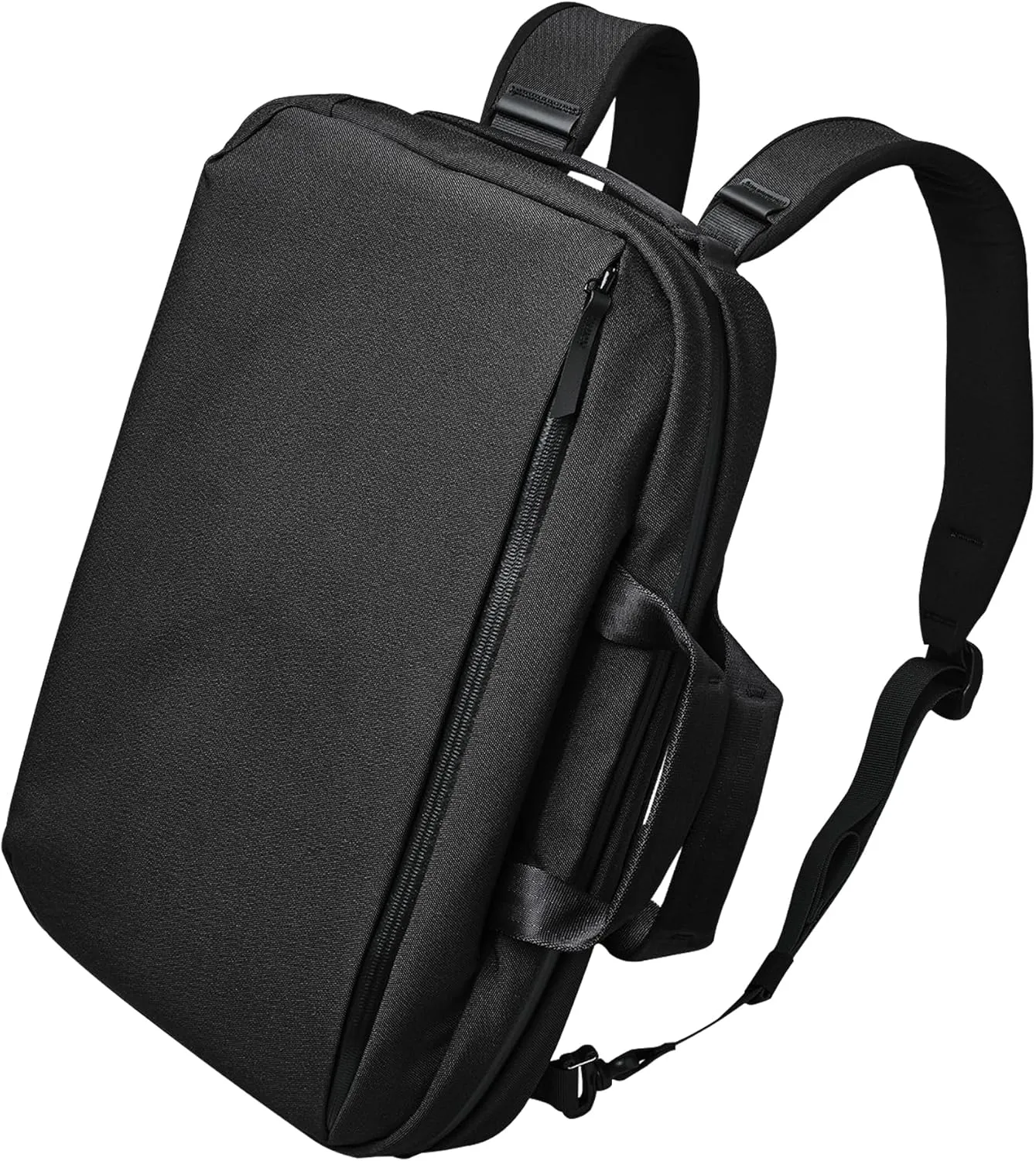 ALPAKA Elements Tech Brief Pro: Fleece Lined 16" Laptop Sleeve and Tablet Sleeve - External Zip Pocket - Accordion Style Compartments - Luggage Pass-Through - Black Axoflux 600D Weatherproof