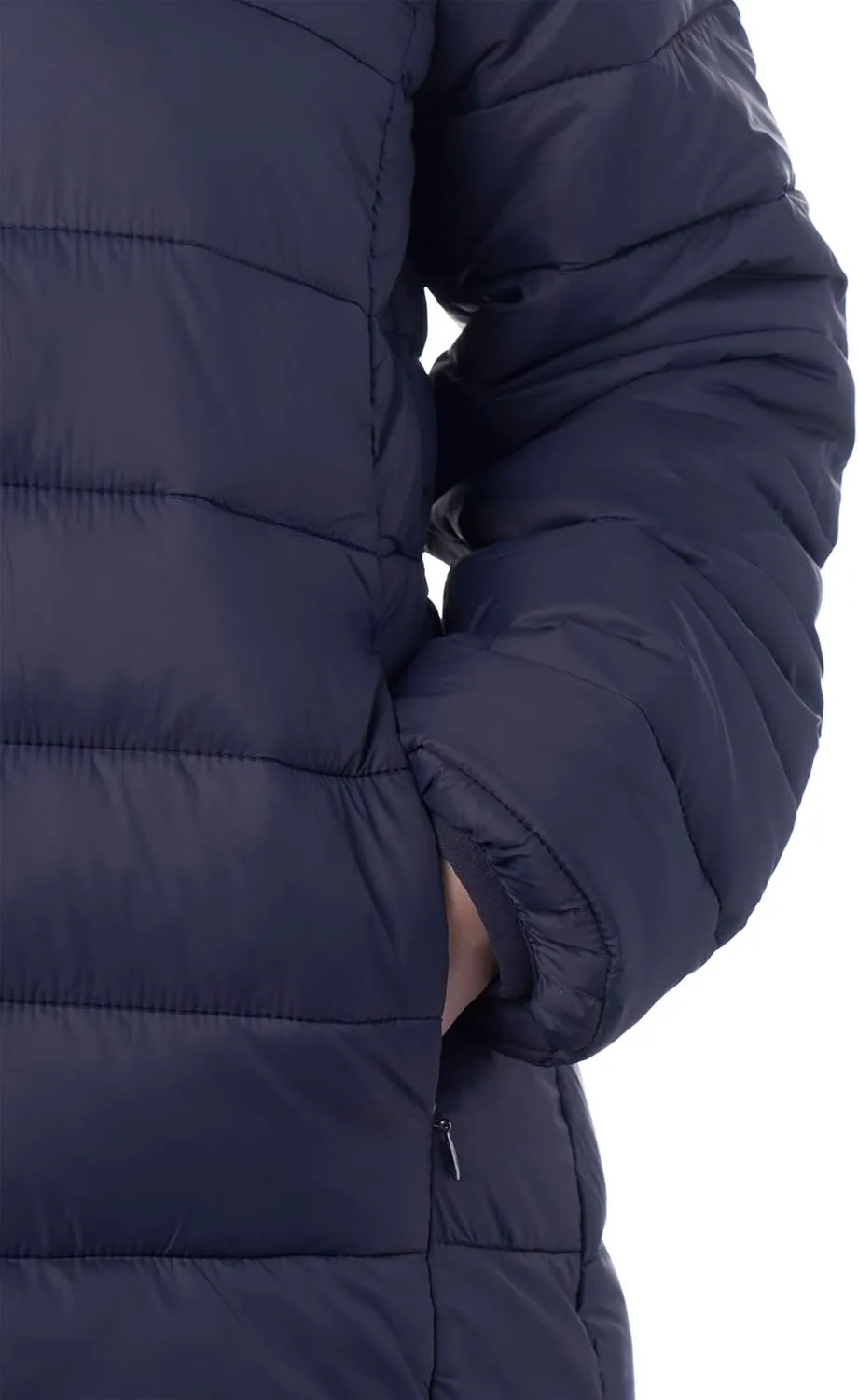 Alpine Swiss Eva Womens Down Alternative Puffer Jacket Hooded Light Packable Coat