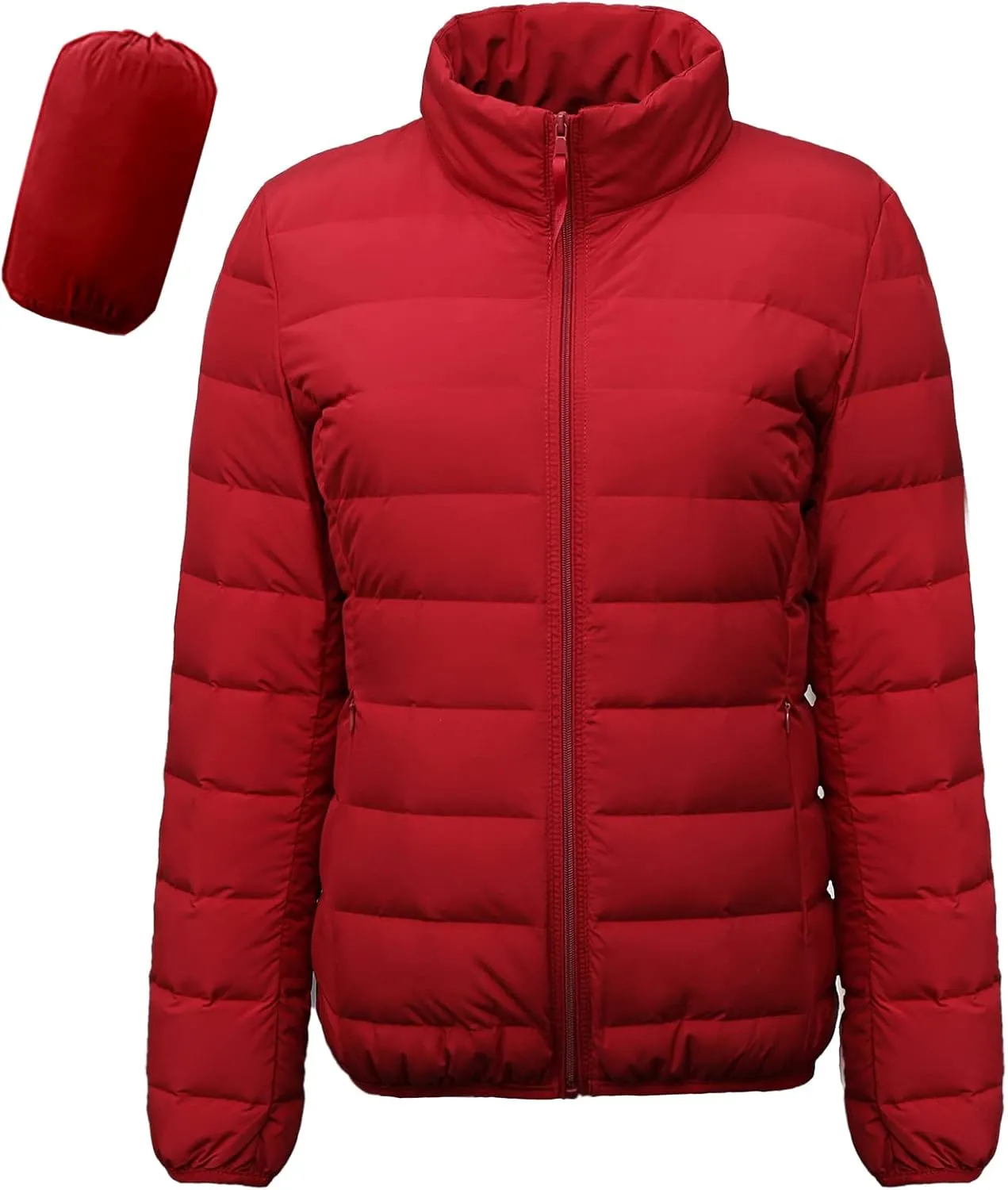 Amxiway Women's Ultra Light Weight Packable Coat Outdoor Puffer Short Down Jacket