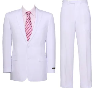 AMY ZHU Men's 2 Piece Suit Regular Fit Blazer Big and Tall Business Suit Jacket Suit Pants for Wedding