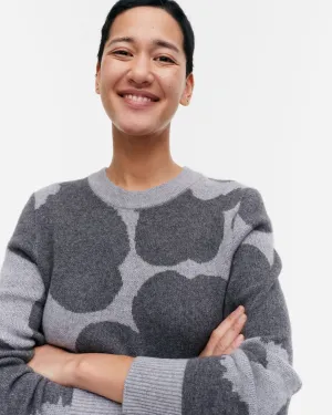 aukio unikko cashmere knitted pullover - grey
