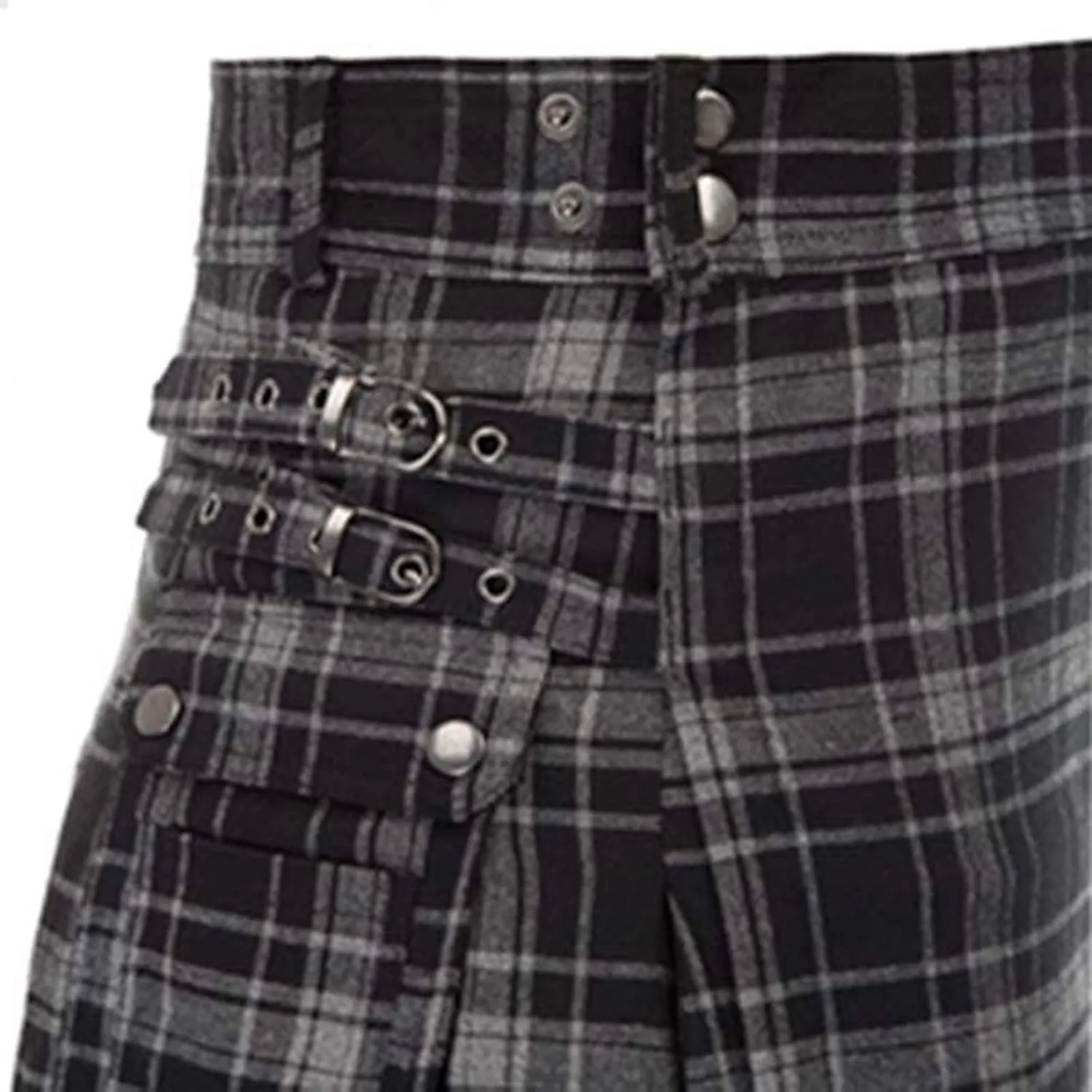 Authentic Scottish Men's Tartan Kilts Pocket Pleated Skirt Highland Light Weight Value Kilt The Scotland Kilt