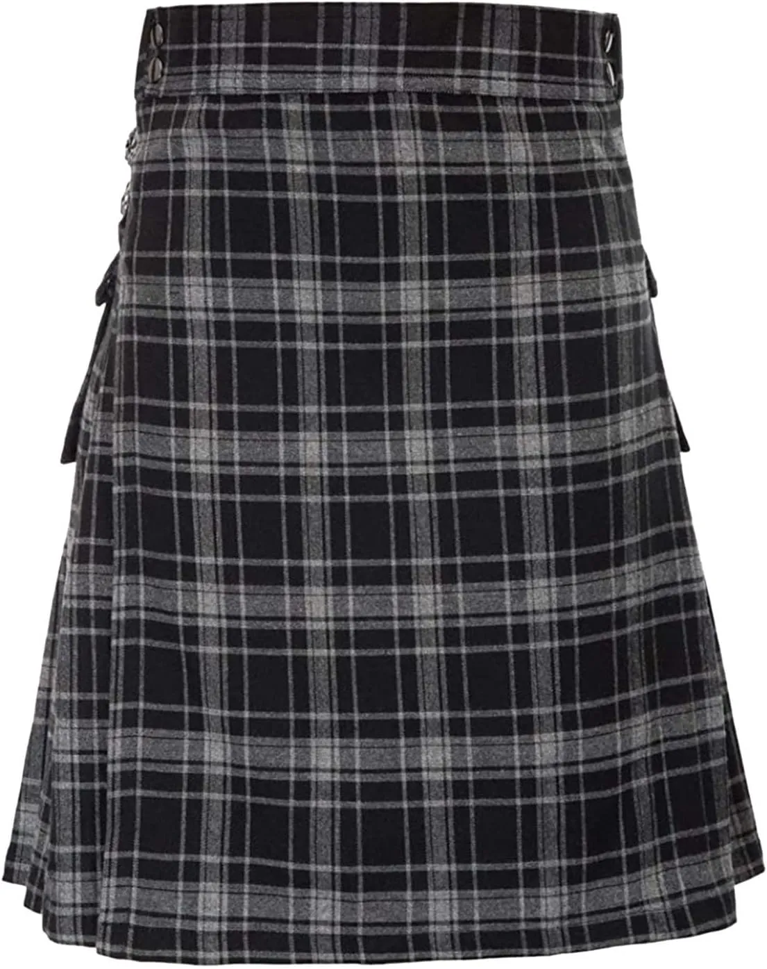 Authentic Scottish Men's Tartan Kilts Pocket Pleated Skirt Highland Light Weight Value Kilt The Scotland Kilt