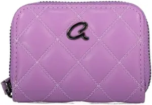 Axel Women's Quilted Wallet Callie with Wristlet Made of Synthetic Leather, Purple, One Size
