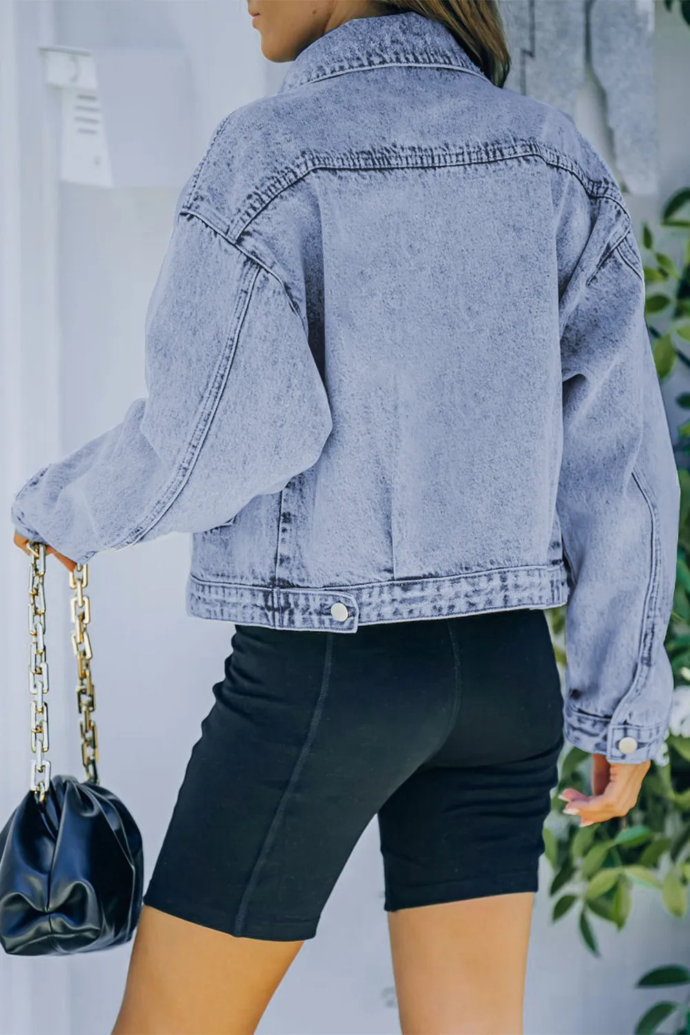 Blue Buttoned Full Sleeve Denim Jacket