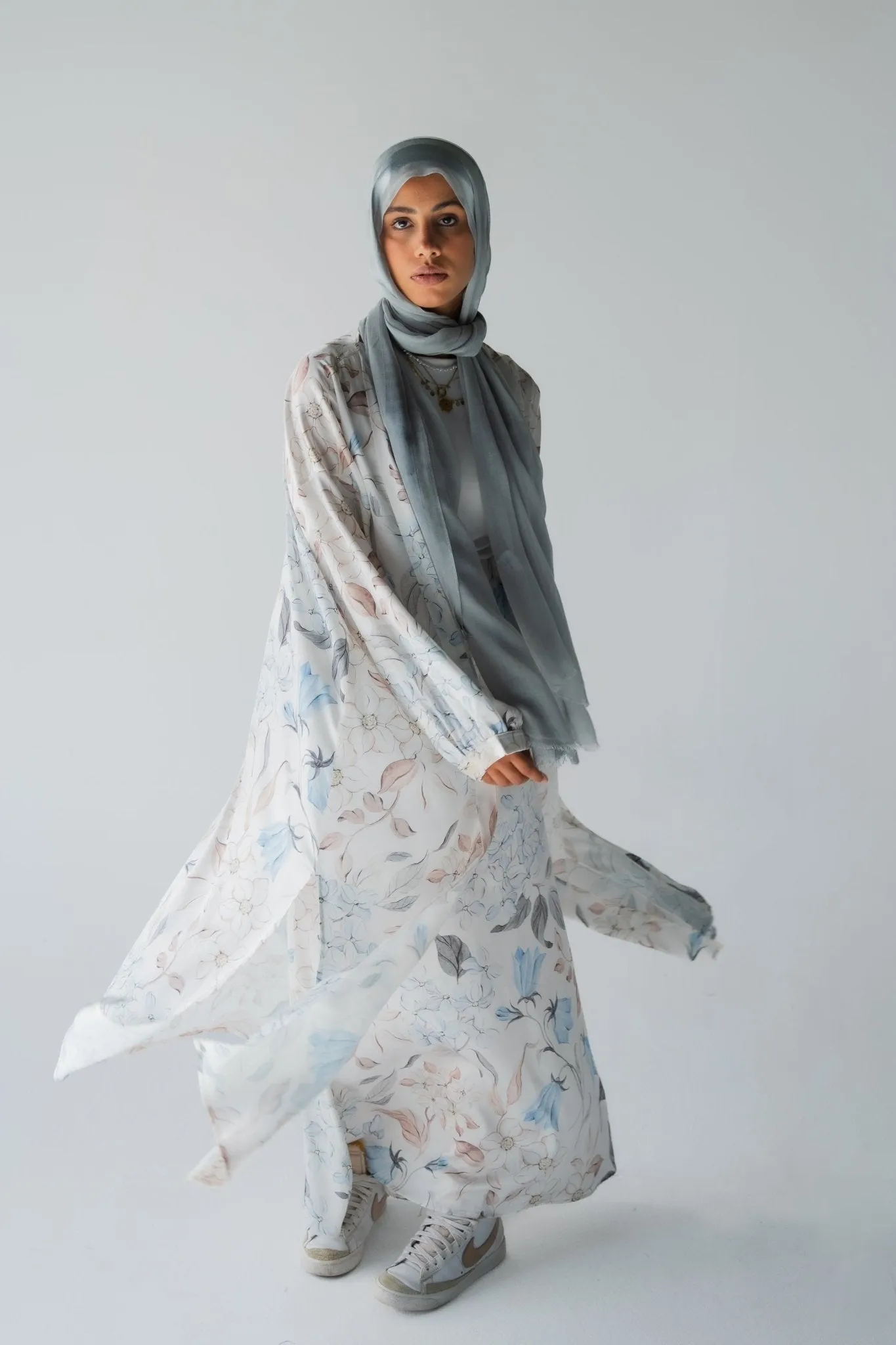 Blue Deyaa satin set