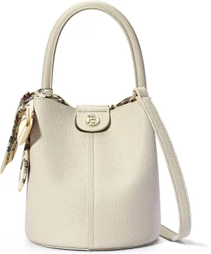 BOSTANTEN Small Crossbody Bags for Women Vegan Leather Mini Bucket Handbag Removable Shoulder Strap