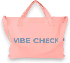 Bright Color Reusable Cotton Tote, Casual Shoulder Work daily bag, Grocery Bag with Inside Pocket, Vibe Check