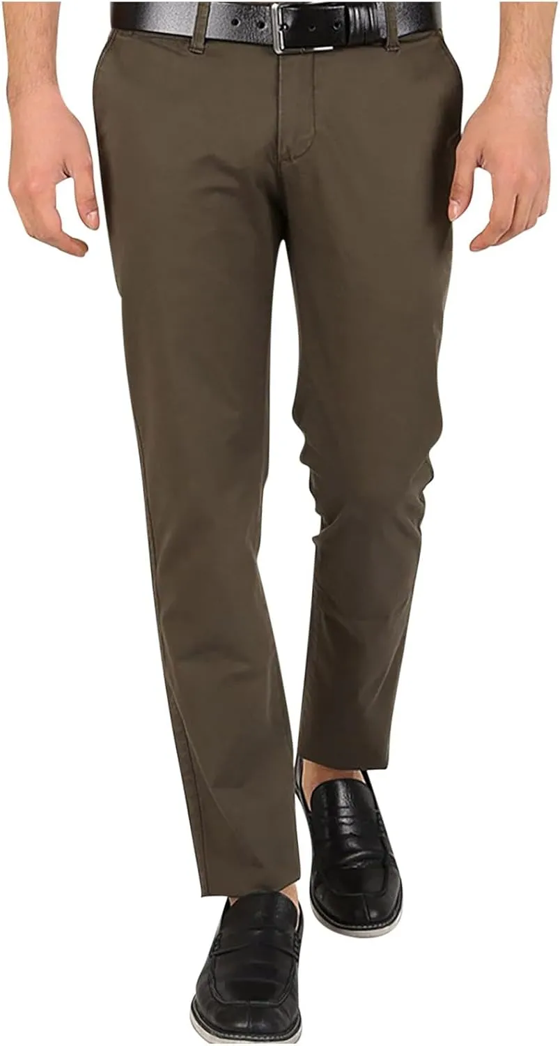 Business Casual Suit Pants for Men Slim Fit Formal Work Dress Pants Gentle Bridegroom Wedding Guest Straight Trousers