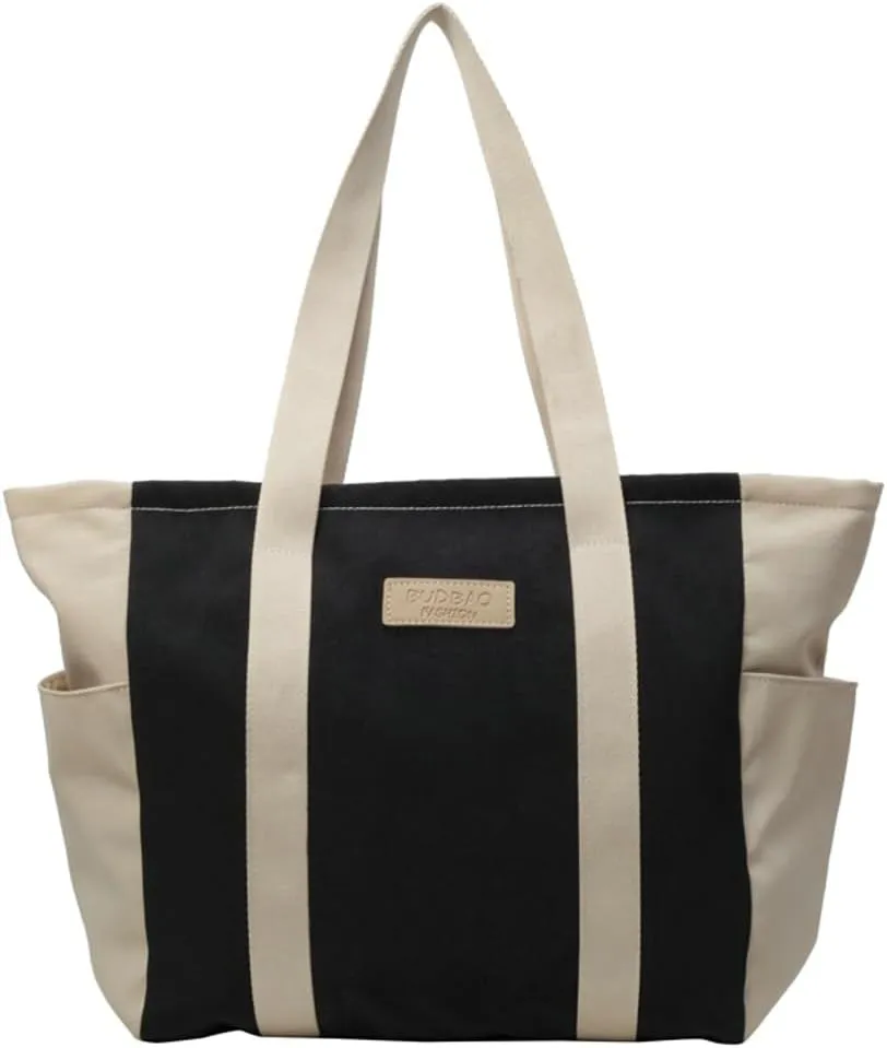 Canvas Hobo Bag for Women Tote Bag Retro Shoulder Bag Slouchy Top Handle Handbag Purse Work Travel