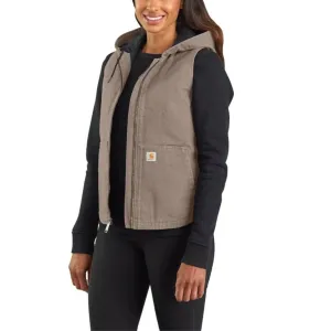 Carhartt Women’s Vest Hooded Insulated Washed Duck