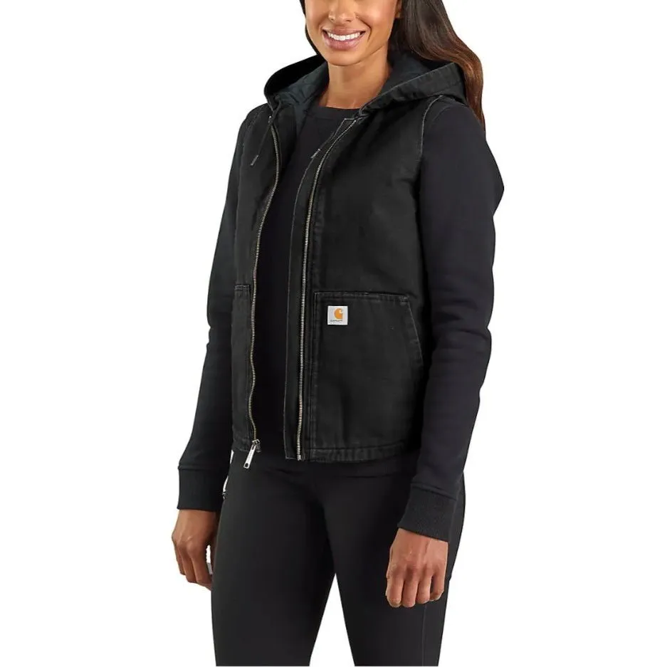 Carhartt Women’s Vest Hooded Insulated Washed Duck