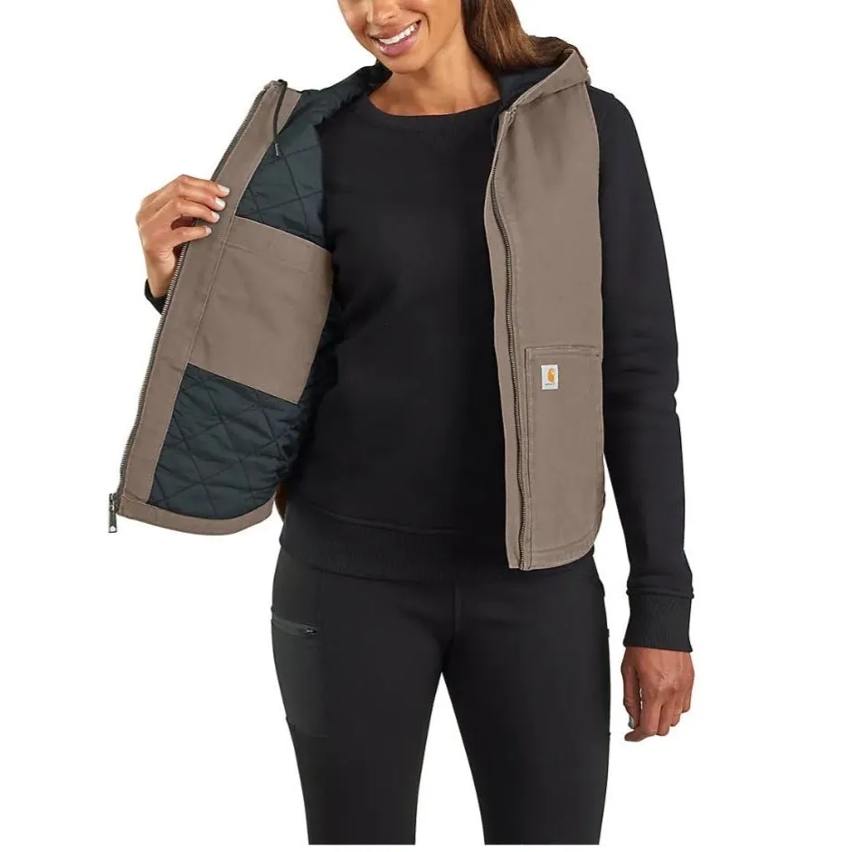 Carhartt Women’s Vest Hooded Insulated Washed Duck