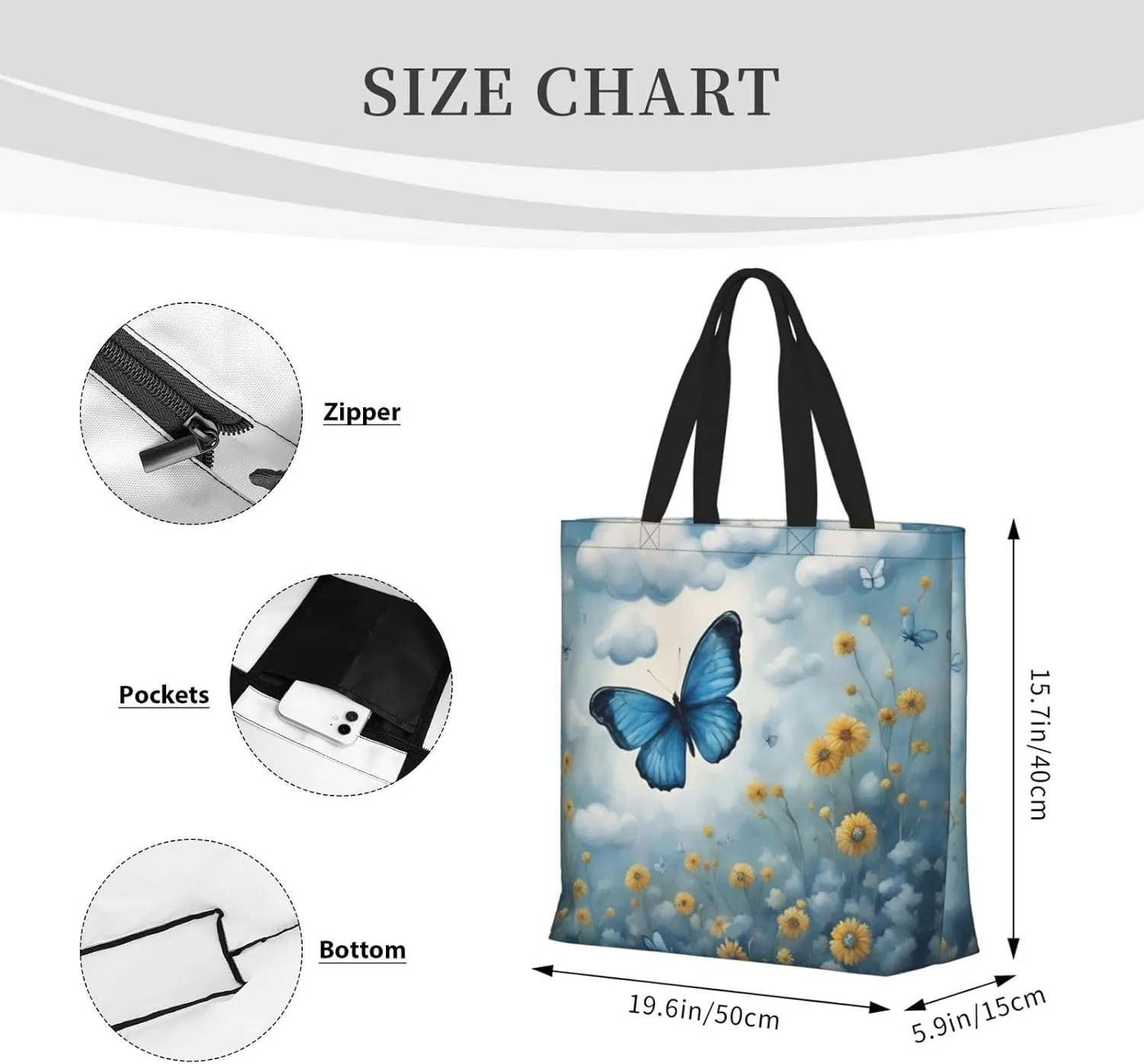 Cartoon Frog Print Tote Bag Casual Shoulder Bag Handbag Reusable Shopping Travel Bag Gifts For Women