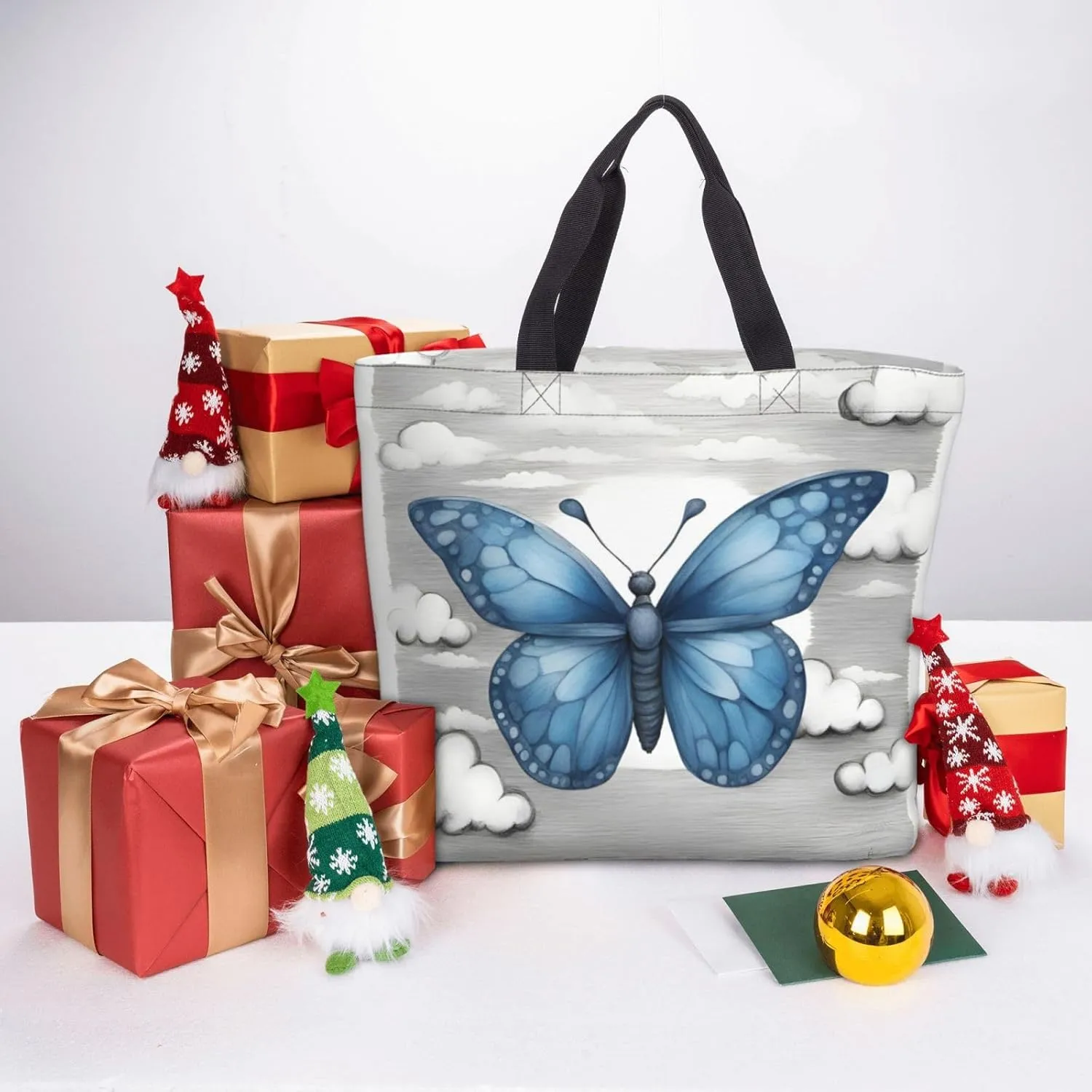 Cartoon Frog Print Tote Bag Casual Shoulder Bag Handbag Reusable Shopping Travel Bag Gifts For Women