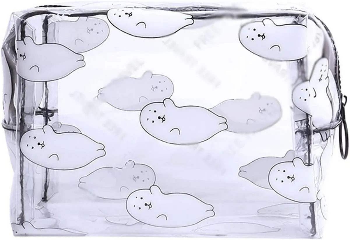 Cosmetic Bags Transparent Wash Bags Women Travel Organizer Clear Makeup Bag Beauty Cosmetic Bag Toiletry Bag Makeup Pouch (Color : 1)