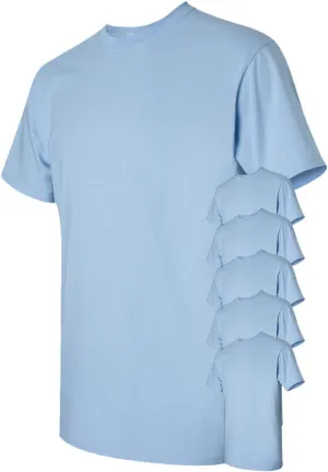 Cotton 6 oz. T-Shirt (G200) Light Blue, 3XL (Pack of 6)