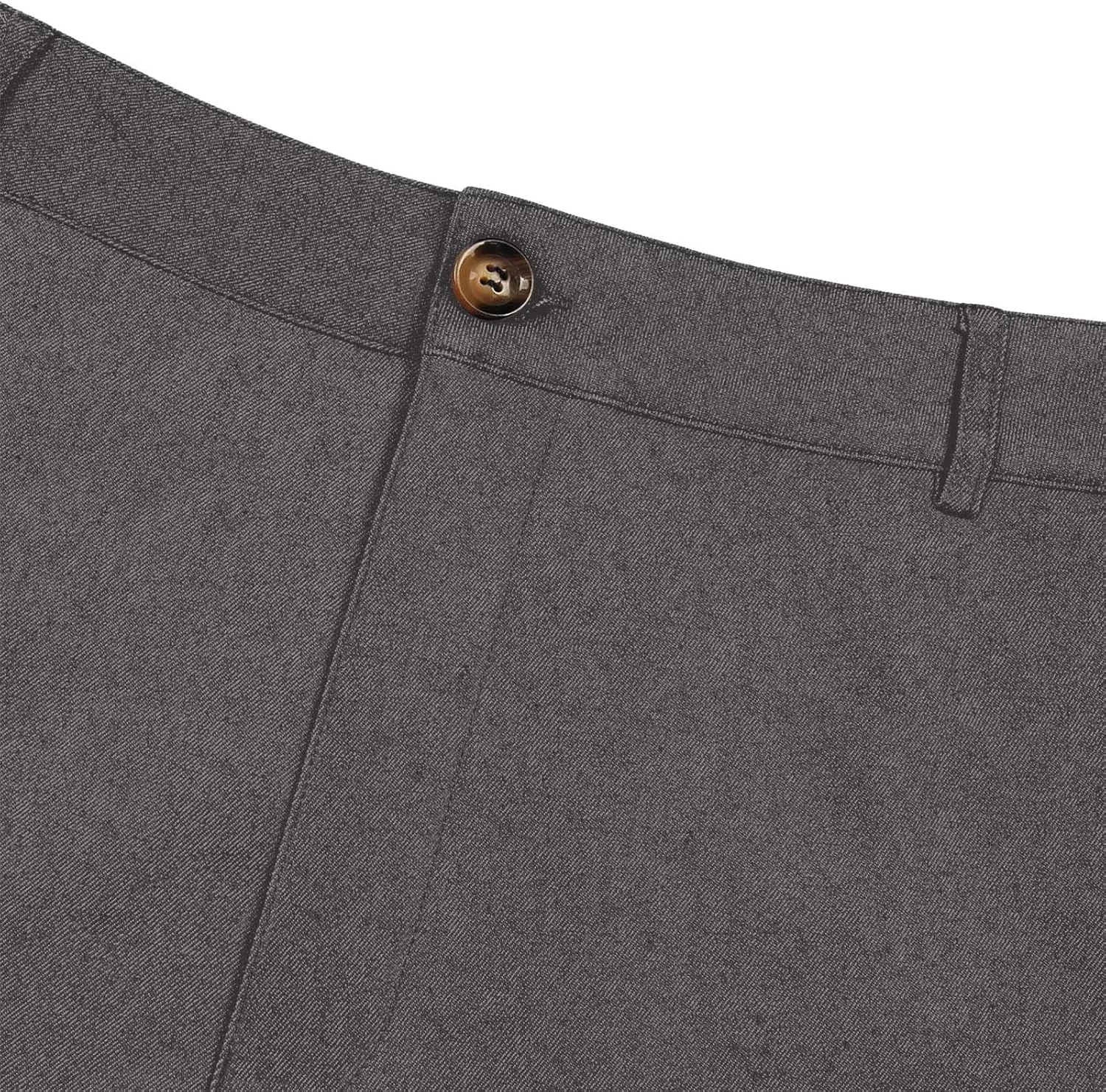 Cotton Mens Slim Fit Casual Chinos Pants with Button Closure and Pockets for Daily Wear