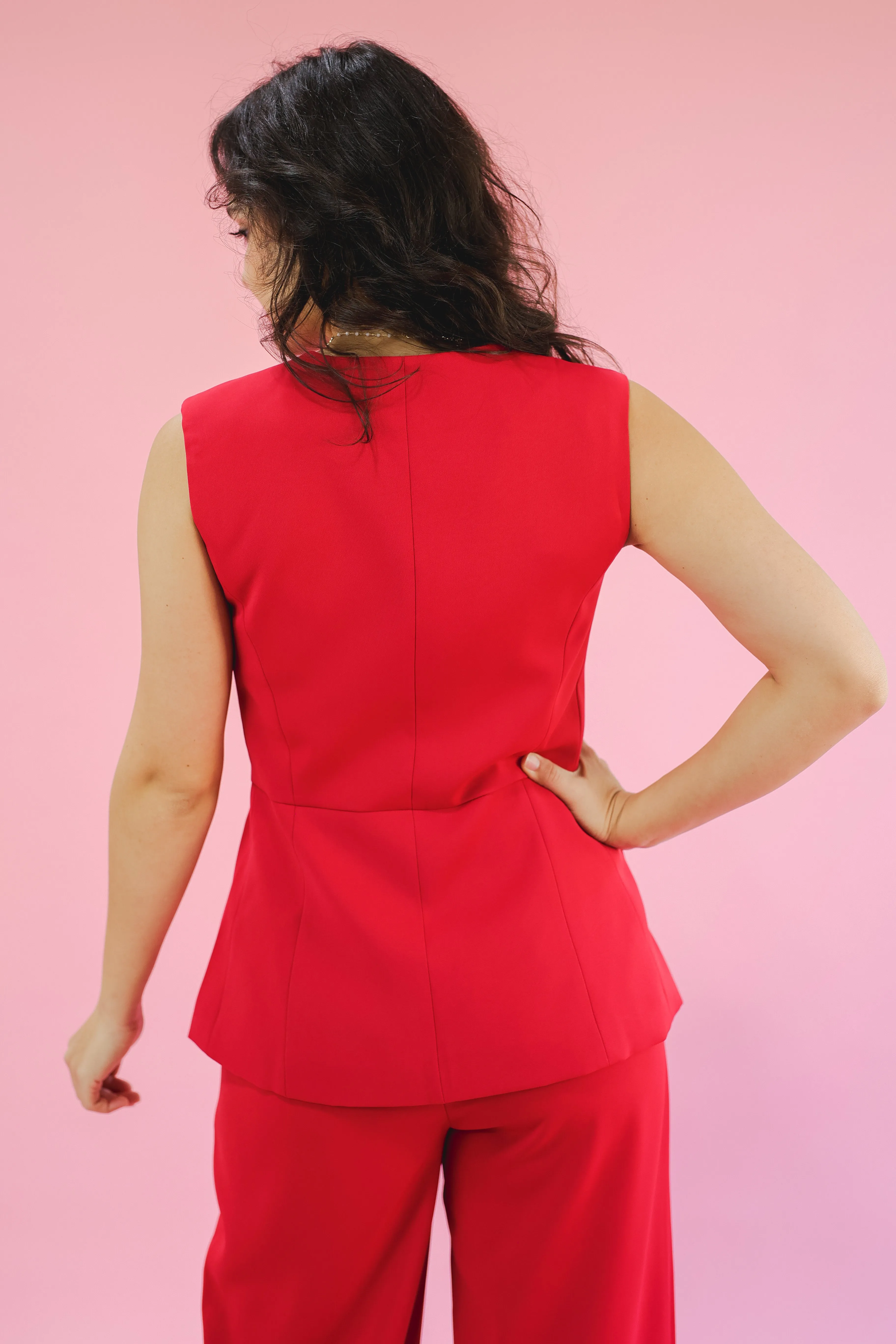 Cowgirl Take Me Away Vest In Red