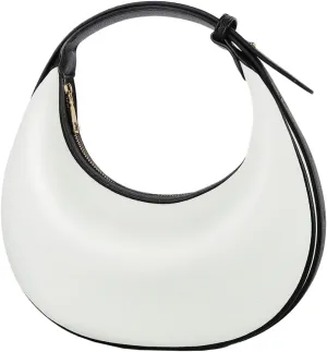 Crescent Shoulder Bag for Women Trendy Crossbody Hobo Purse PU Clutch Handbag Adjustable Strap