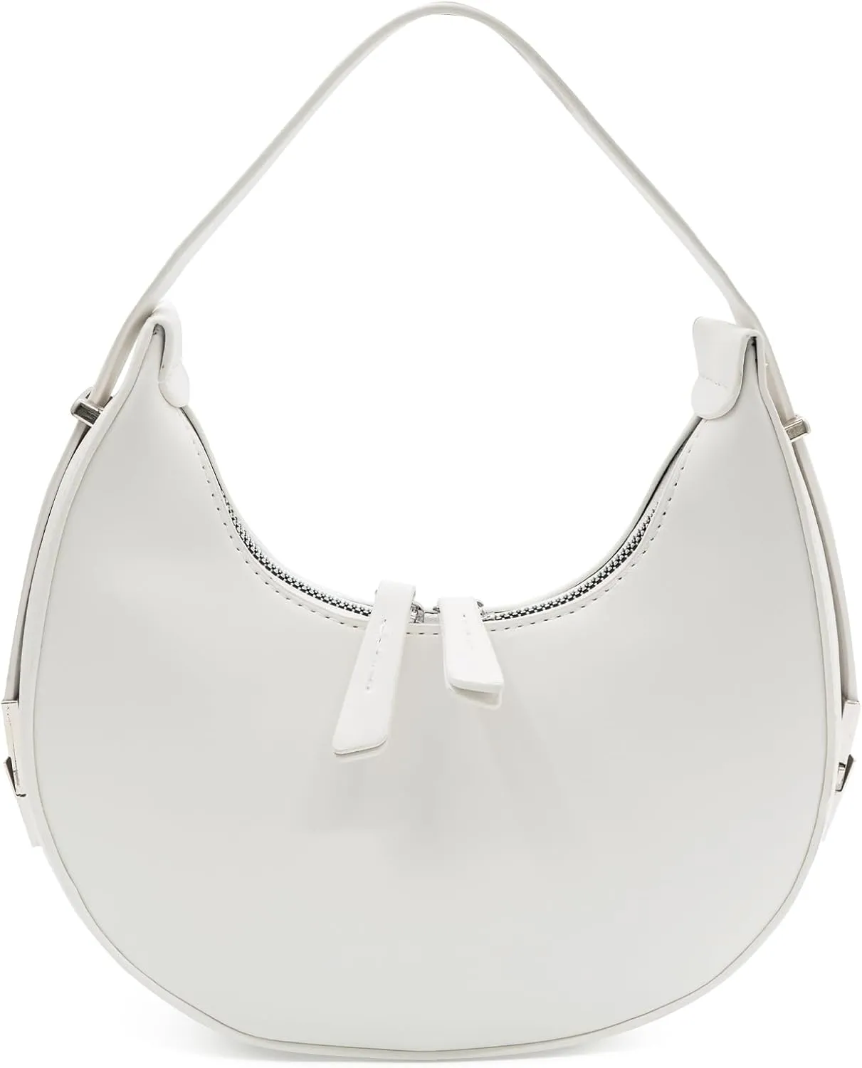Crescent Shoulder Bag for Women Trendy Crossbody Hobo Purse PU Leather Clutch Handbag with Adjustable Strap