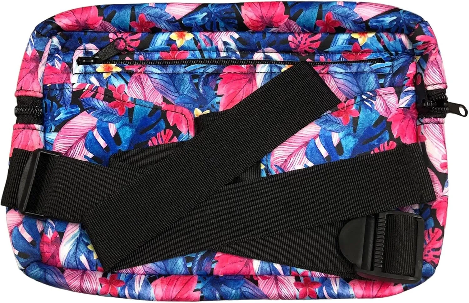 Crossbody Neoprene Fanny Pack - Water-Resistant, Insulated & Fashionable Running Fanny Pack for Woman - Large Fanny Pack with Compartment & Adjustable Strap - Gym, Hike & Travel Bag by Lit Handlers