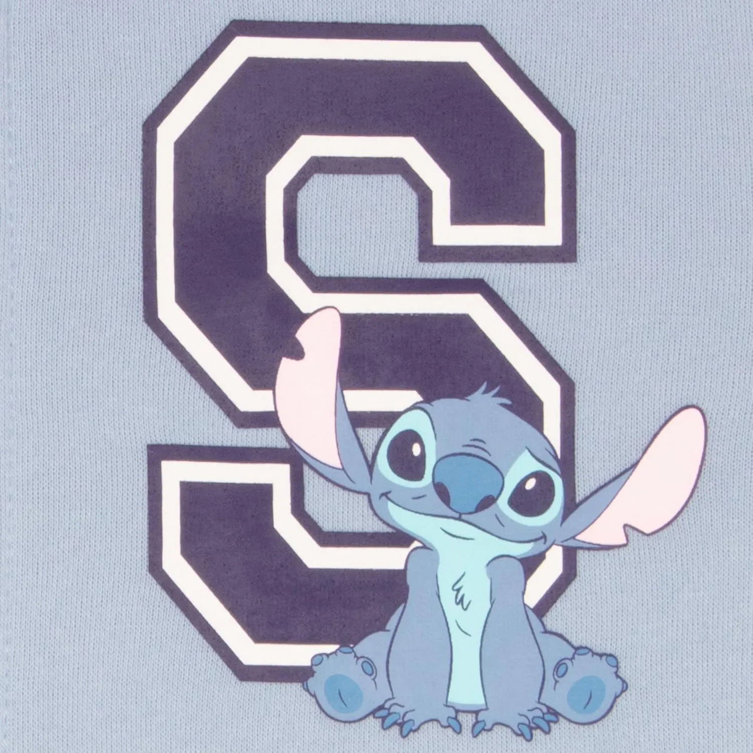 Disney Lilo & Stitch Girl's Zip-Up Varsity Bomber Jacket - Casual Lightweight Coat with Stitch Graphic Print for Kids