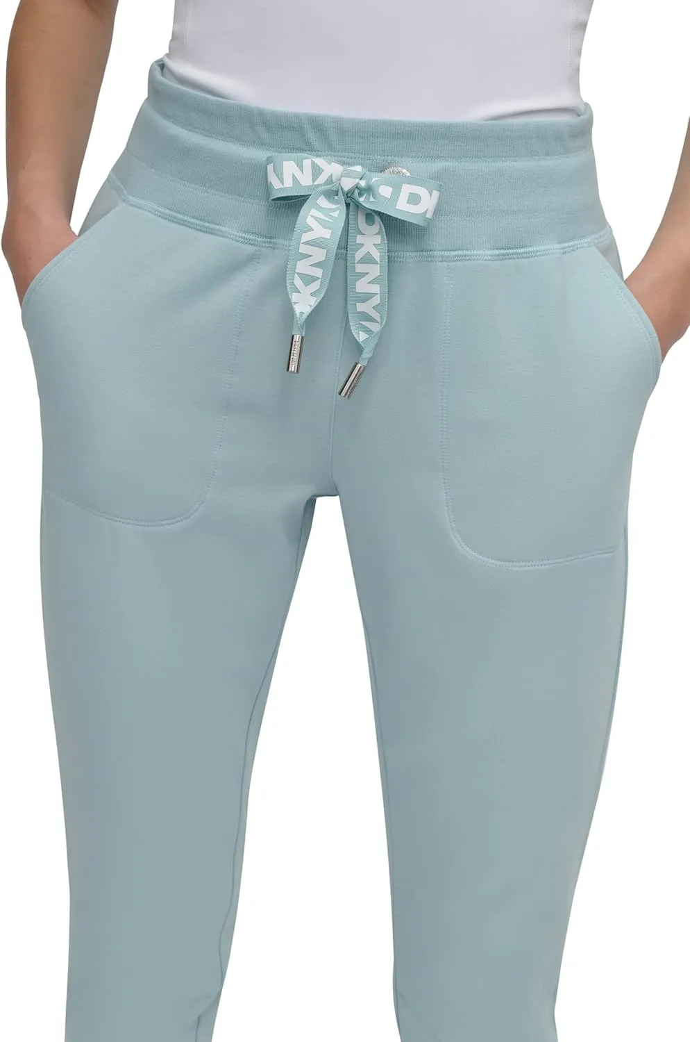 DKNY Fleece Joggers, Light Sweatpants for Women