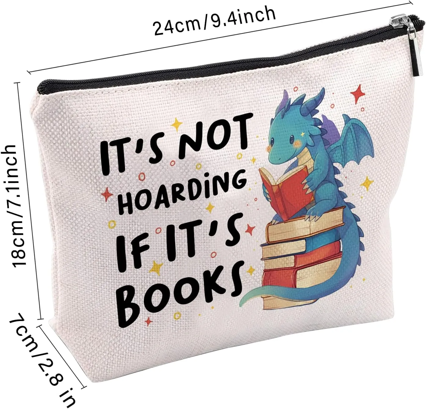 Dragon Makeup Bag, Funny Gifts For Women, Cute Dragon Cosmetic Bag, Travel Toiletry Pouch With Zipper, Birthday Anniversary Christmas Gifts For Mom Women, Travel Toiletry Bag