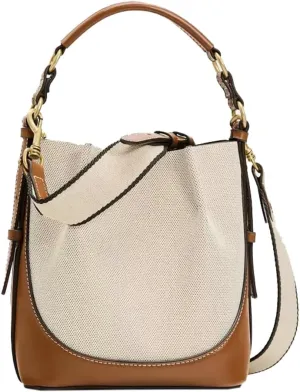 Drawstring Bucket Bag Wide Shoulder Strap Crossbody Bag Brown Tote Bag Clutch Bag Top Handle Handbag Purse