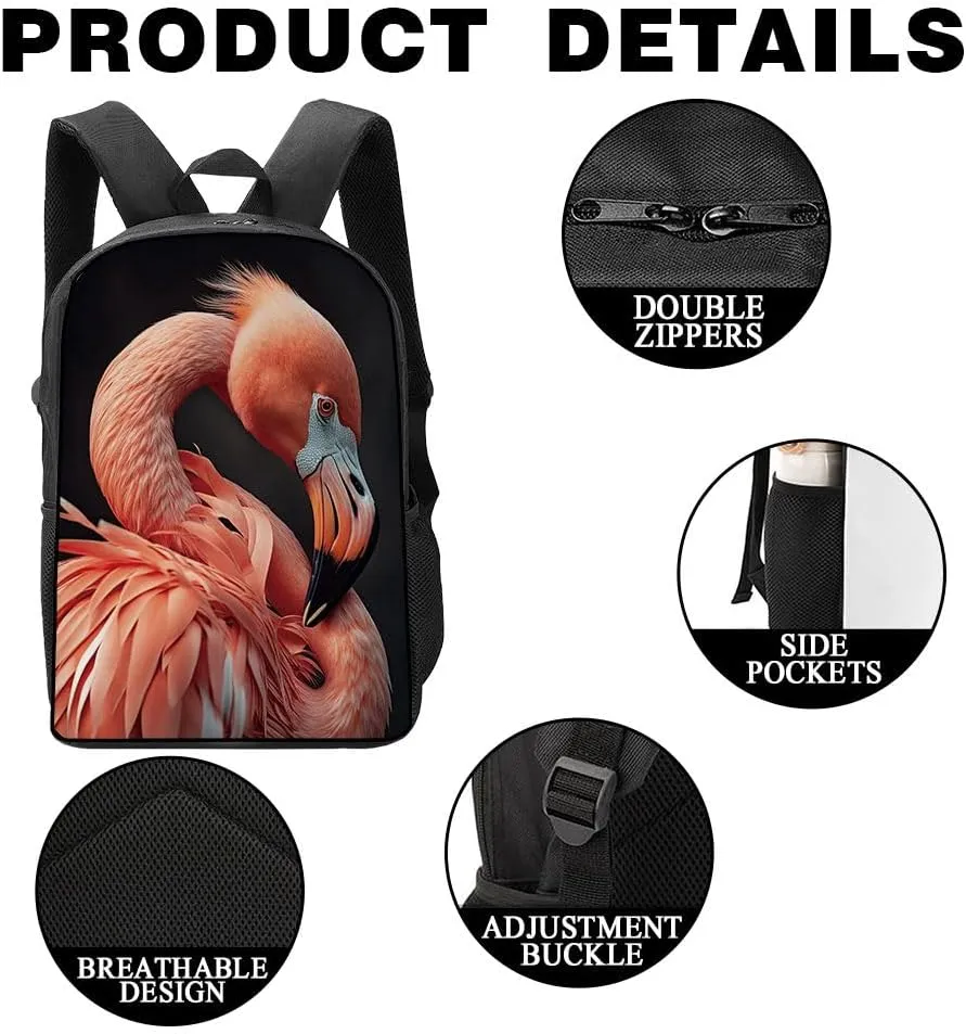 Emperor Penguin Backpack Casual Daypack Wild Animal Print Laptop Bag Bookbag for Work Travel Hiking 17 Inch Style 1