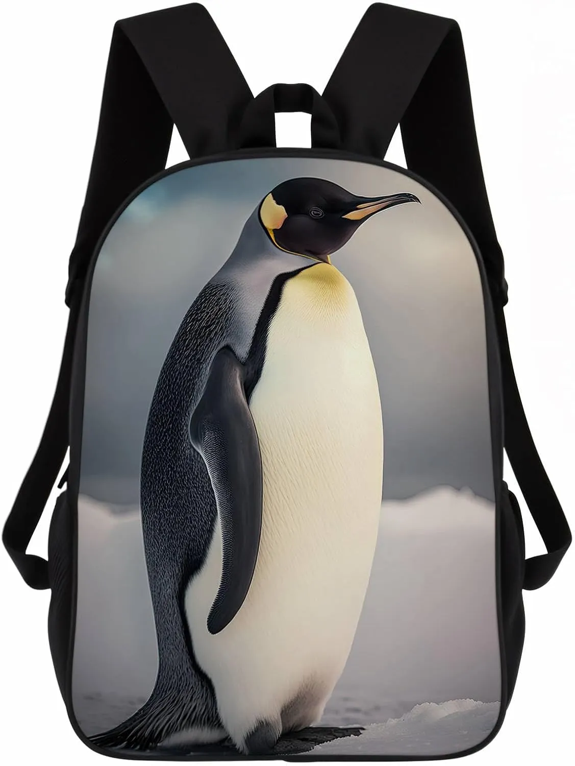 Emperor Penguin Backpack Casual Daypack Wild Animal Print Laptop Bag Bookbag for Work Travel Hiking 17 Inch Style 1