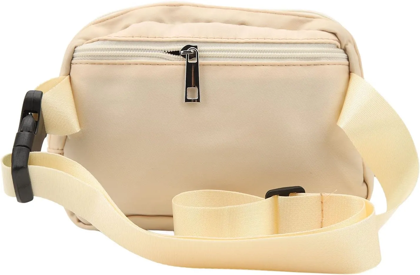 Fashion Fanny Pack Waist Pack Large Capacity Belt Pouch Adjustable Strap for Travel Sports (Nude)